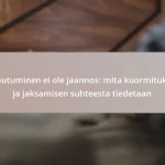 Palautuminen ei ole jaannos: mita kuormituksen ja jaksamisen suhteesta tiedetaan