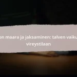 Valon maara ja jaksaminen: talven vaikutus vireystilaan